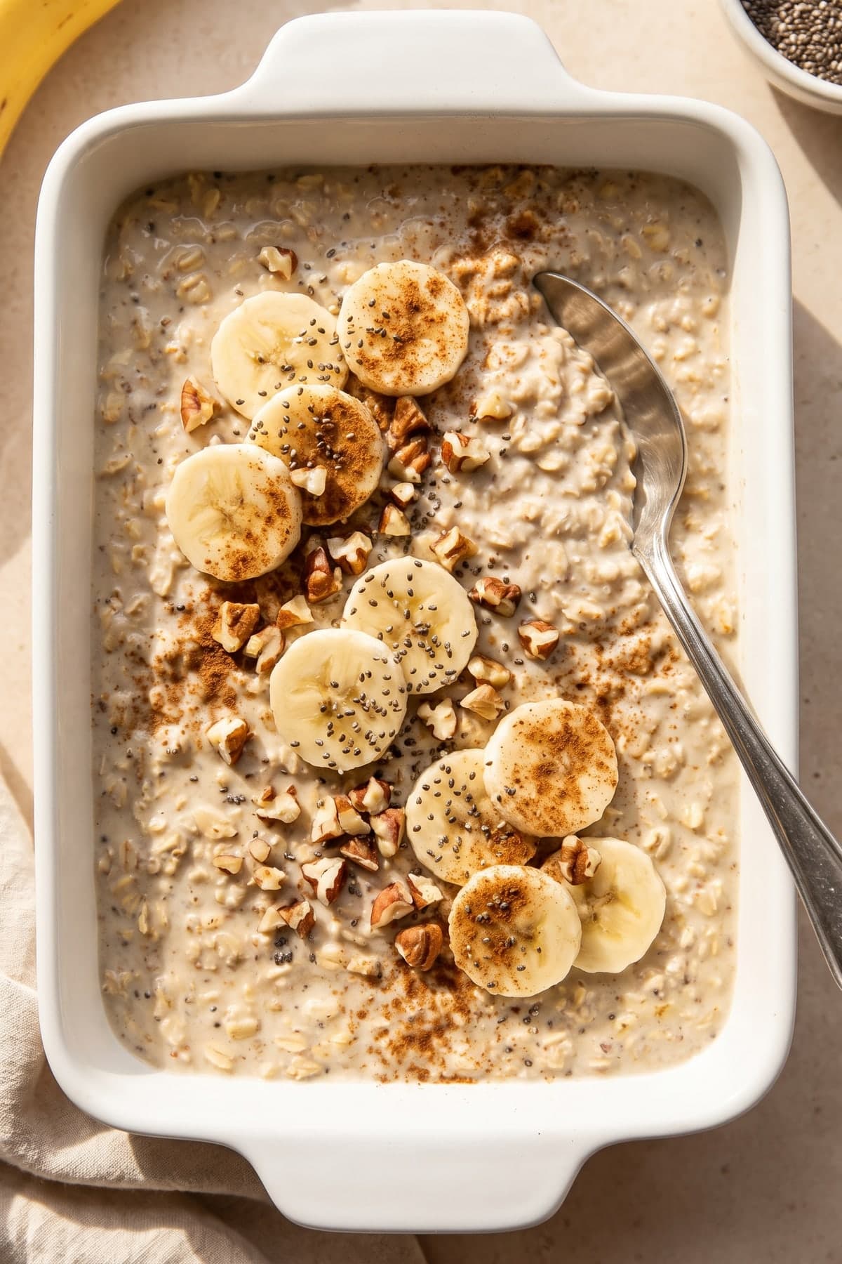 Banana Overnight Oats That Stay Creamy ready to serve