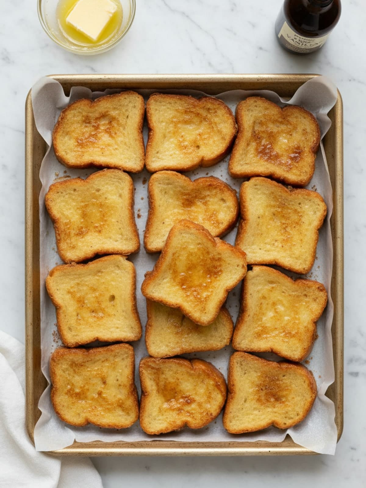 Baked French Toast That Skips the Skillet Entirely: Cook or chill to the center cue