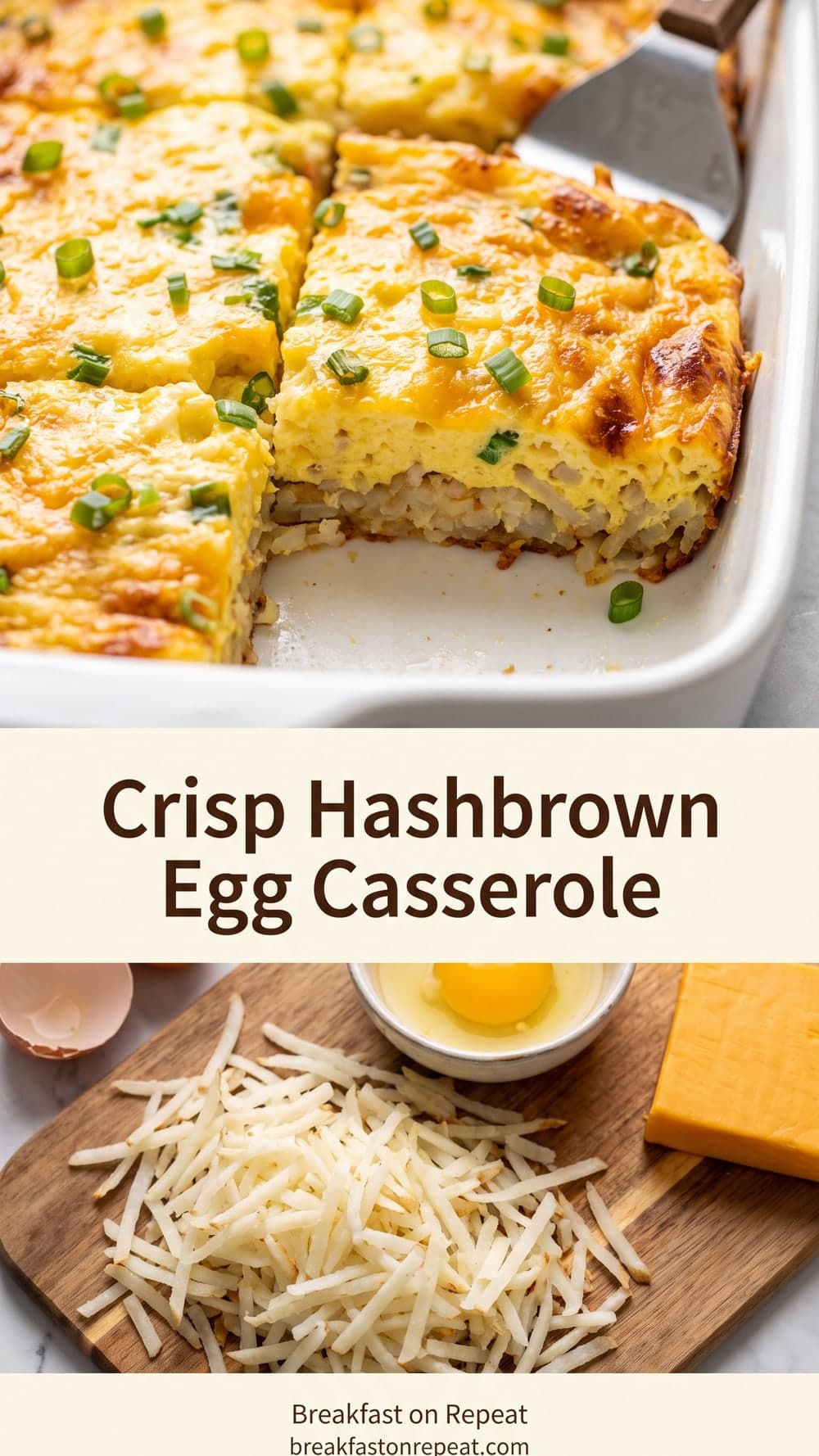 Crisp Hashbrown Egg Casserole
