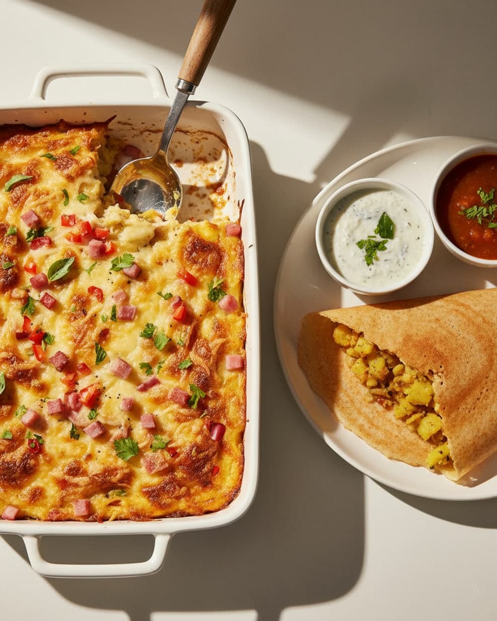 Masala Dosa and Chutney