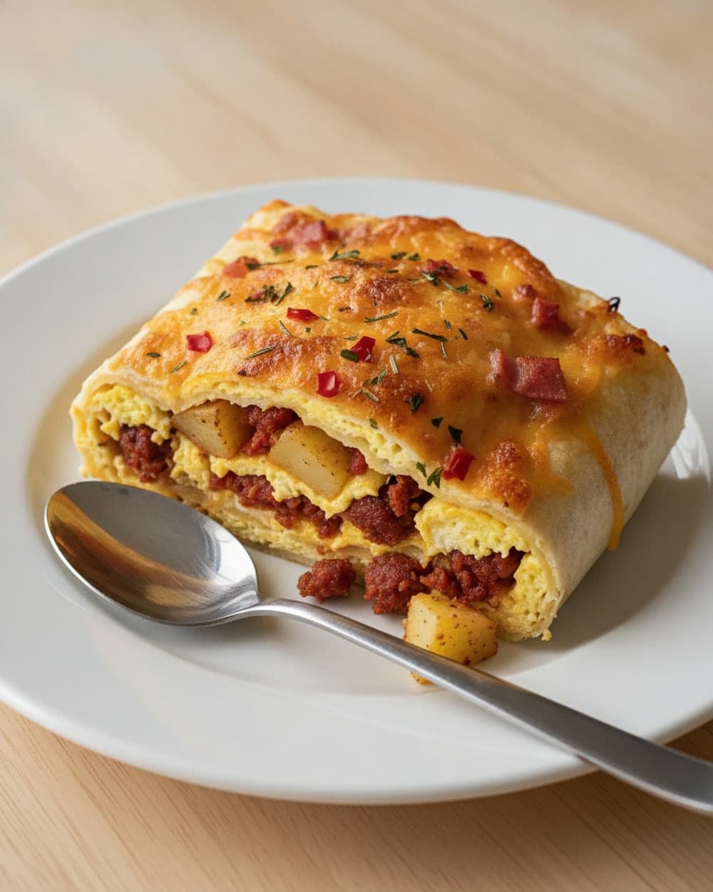 Chorizo Egg Potato Tortilla Wraps