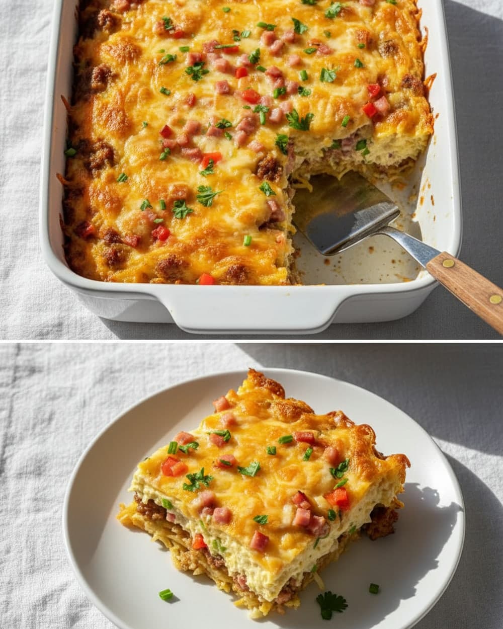 Sausage Hash Brown Squares