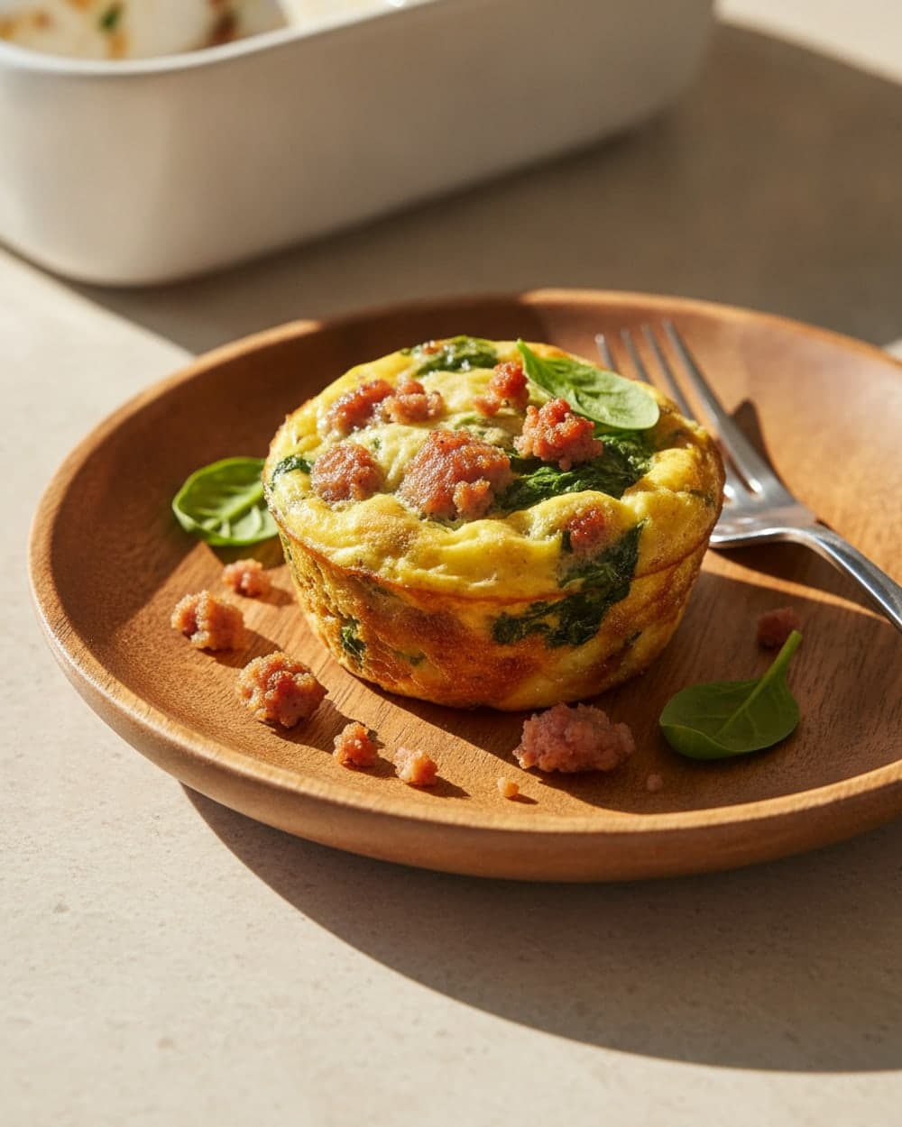 Sausage and Spinach Egg Muffins