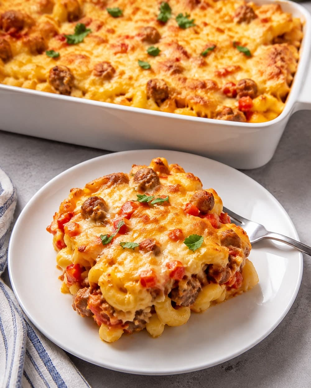 Sausage Tomato Breakfast Gnocchi