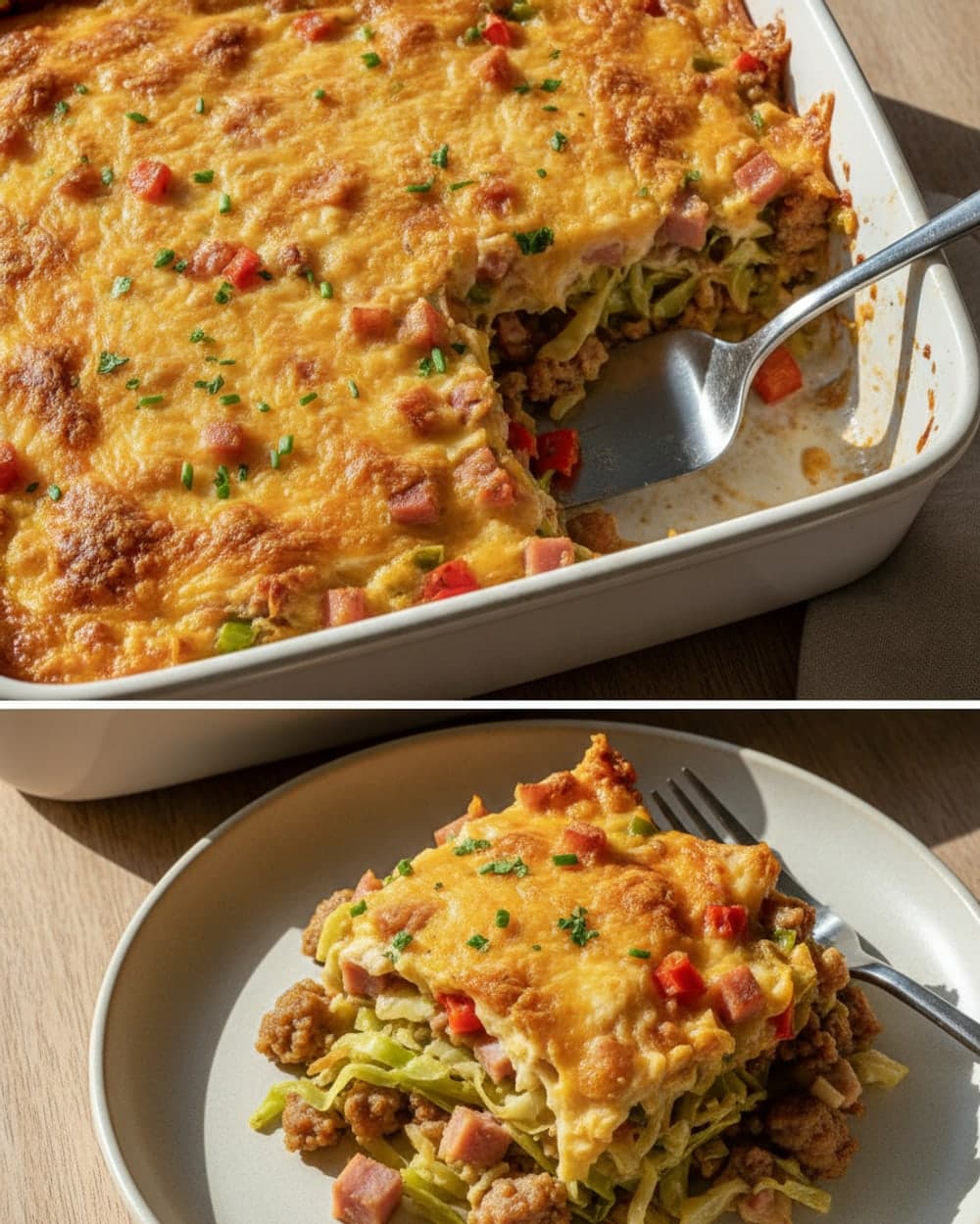 Sausage Cabbage Breakfast Stir-Fry