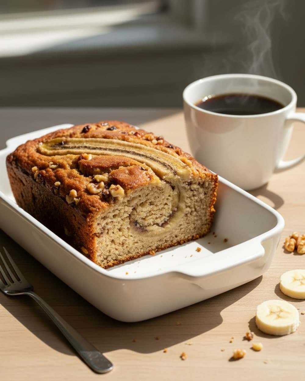Banana Bread and Coffee