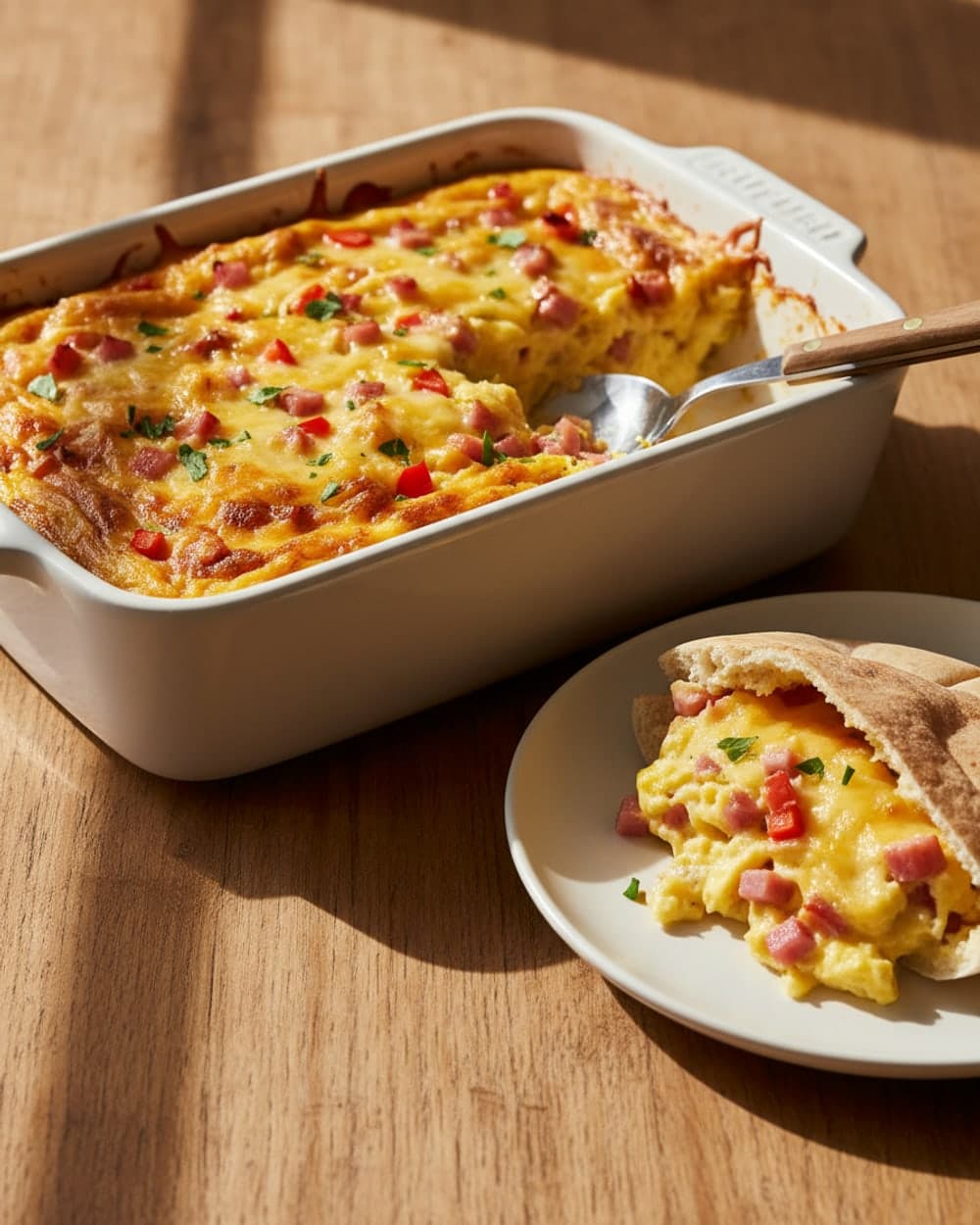 Scrambled Egg Pita Pockets
