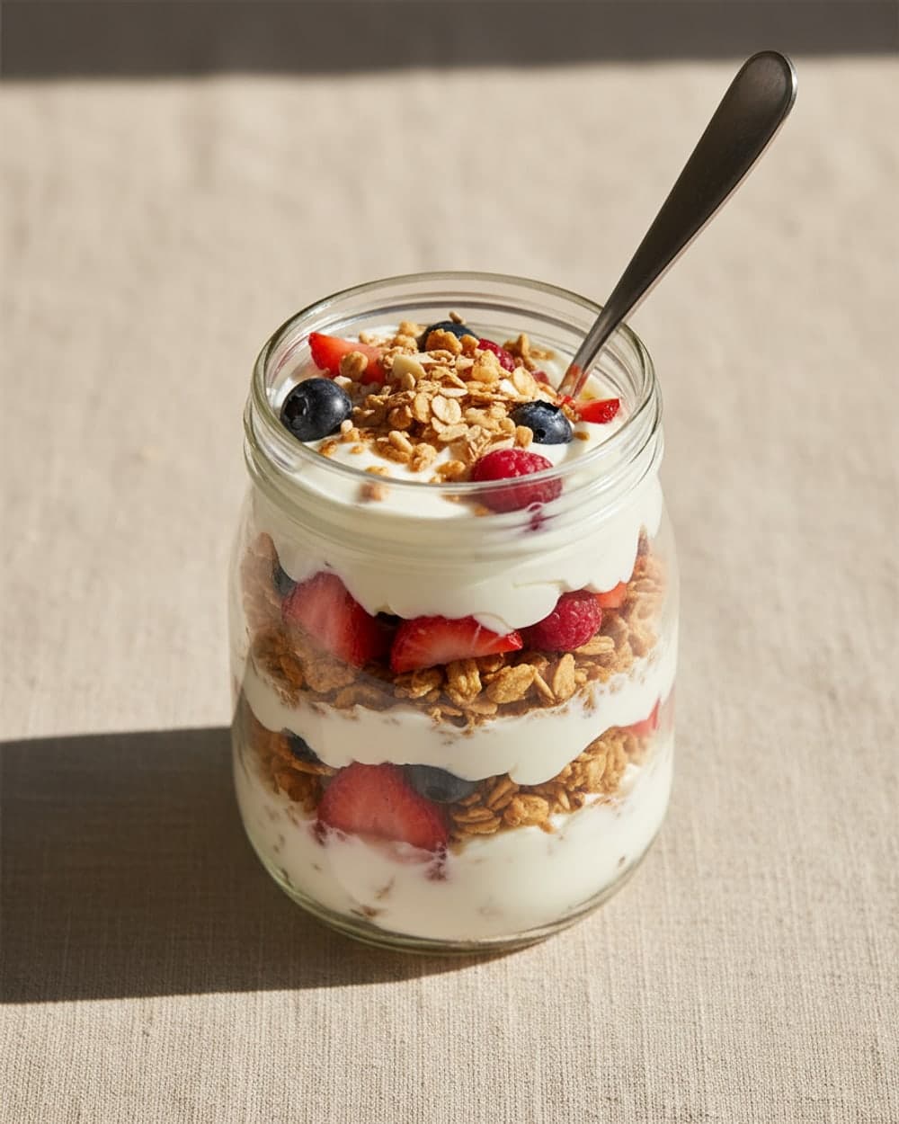 Granola Yogurt and Fruit