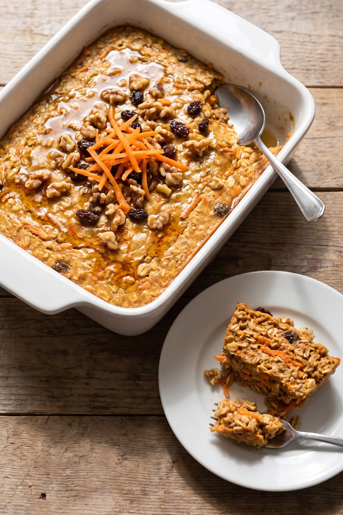 Carrot Cake Overnight Oats With Fresh Shredded Carrot