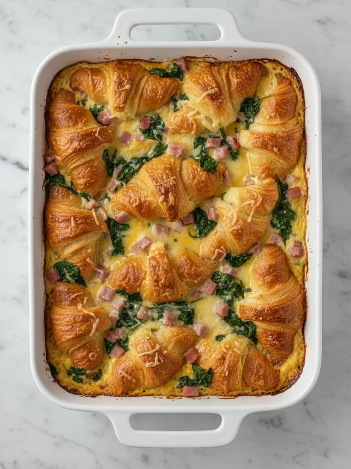 Croissant Breakfast Casserole for Day-Old Croissants: Reach the assembly checkpoint