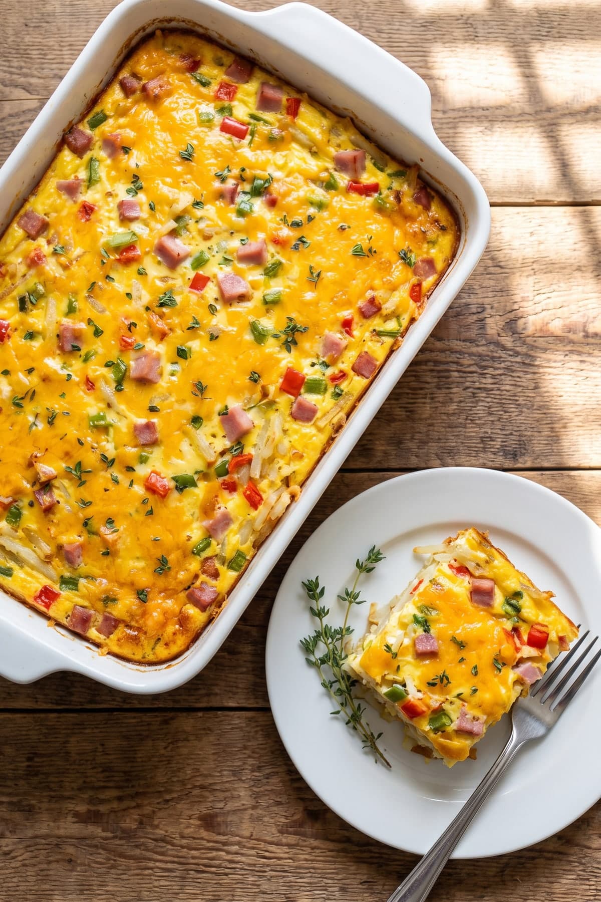 Crockpot Breakfast Casserole With Six-Hour Low Cook ready to serve