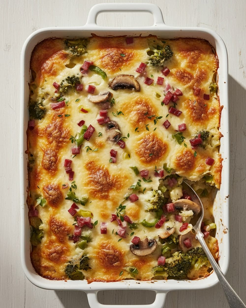 Mushroom Broccoli Gruyere Pair