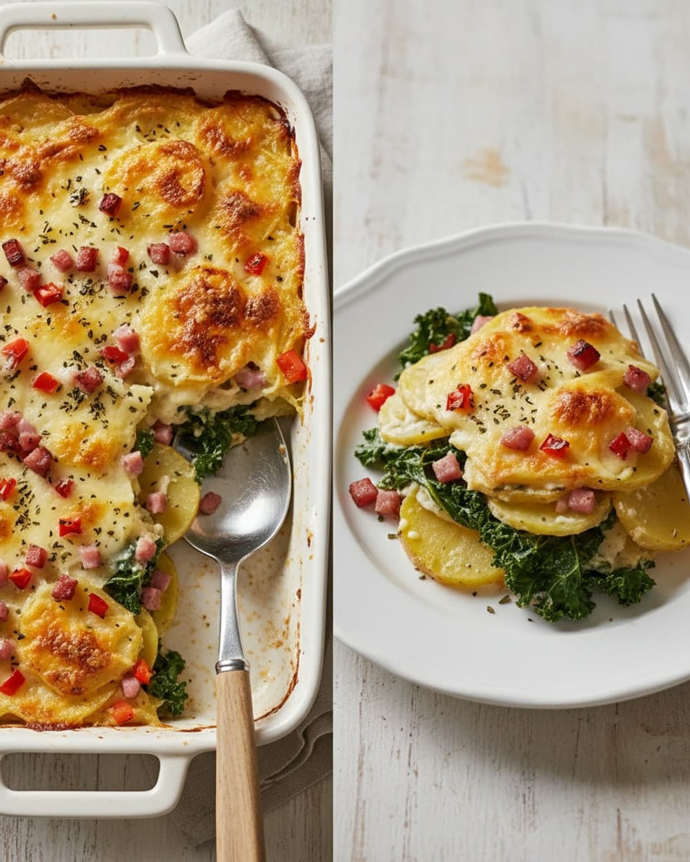 Potato Kale Parmesan Pair