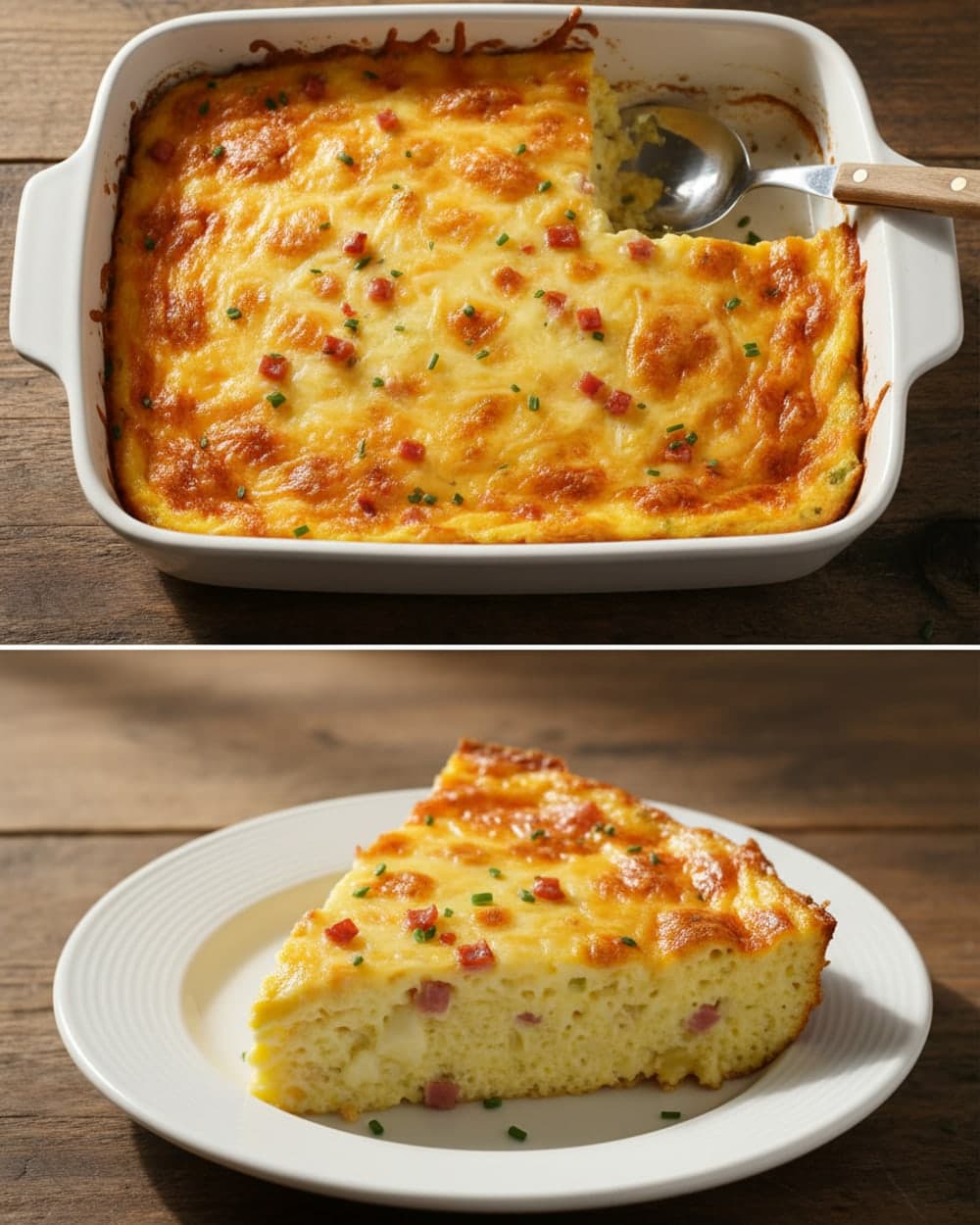 Plain Cheese Egg Casserole
