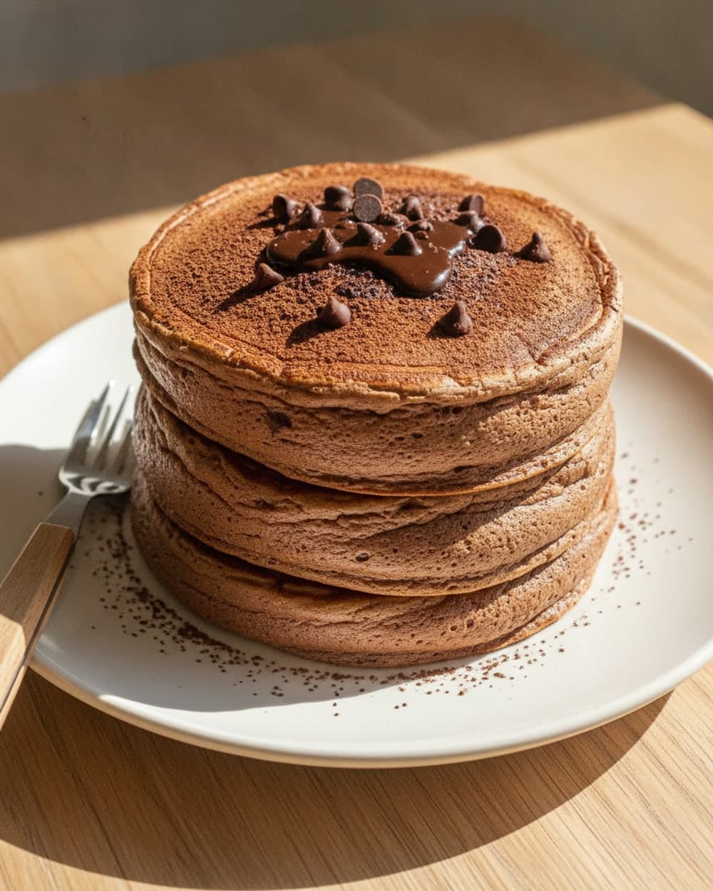 Chocolate Soufflé Pancakes