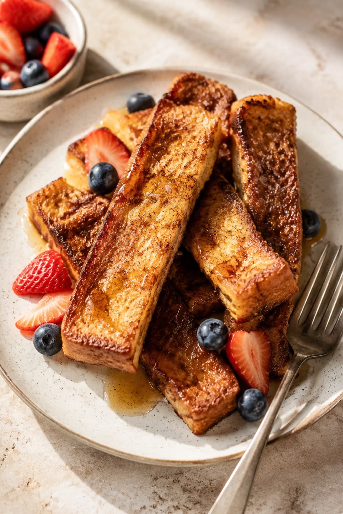 French Toast Sticks for the Freezer ready to serve