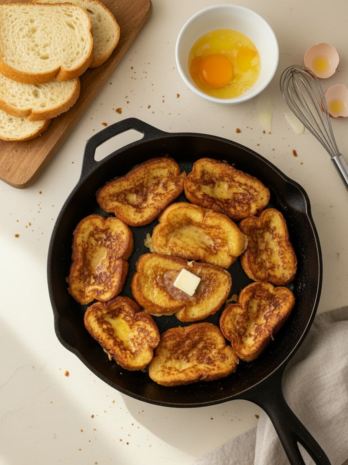 French Toast Recipe With Custard That Soaks All the Way In: Check texture and portion