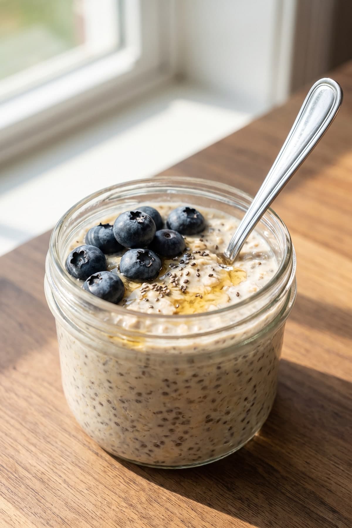 Overnight Oats With Chia Seeds That Set Thick ready to serve