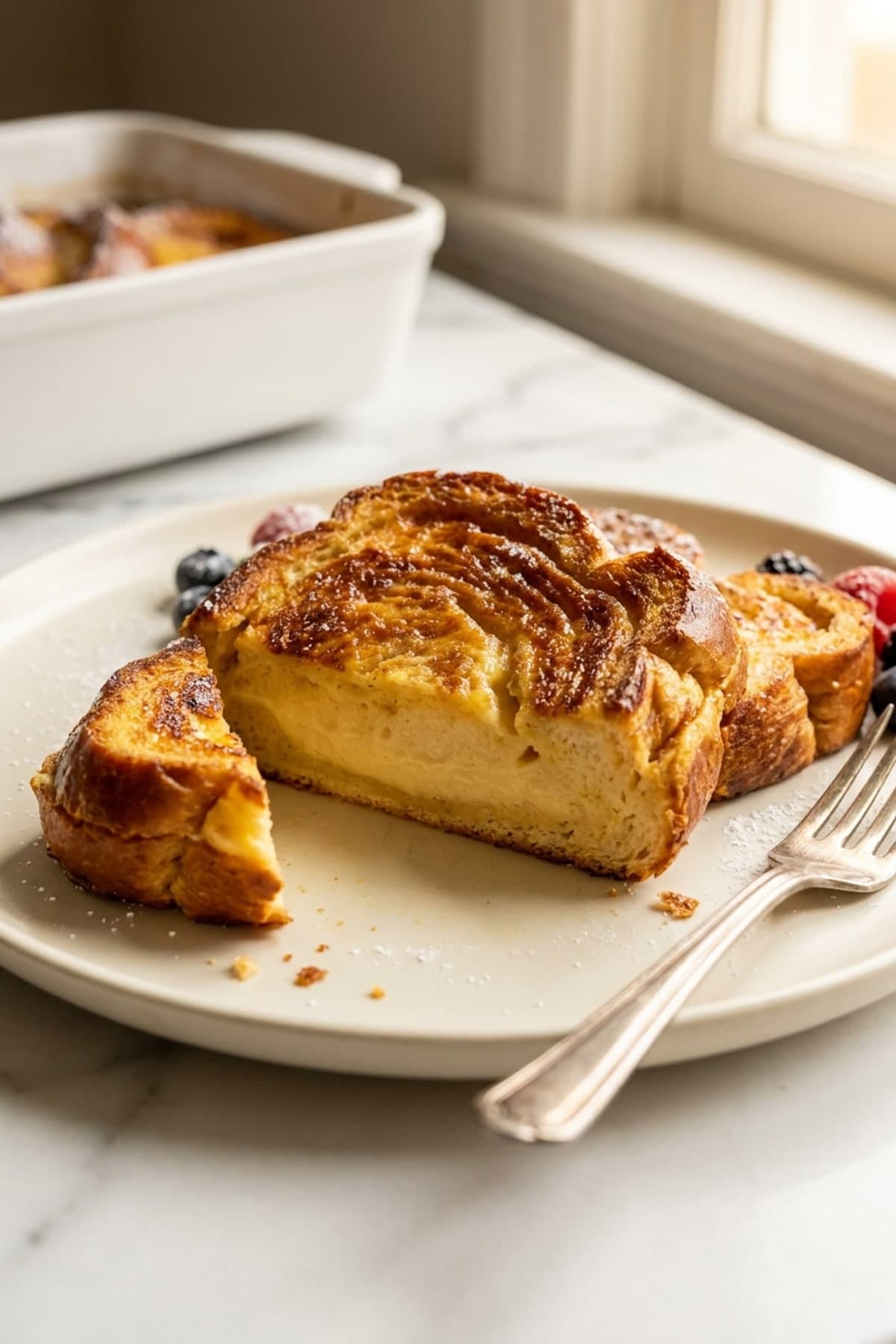 Overnight French Toast You Cover and Forget ready to serve