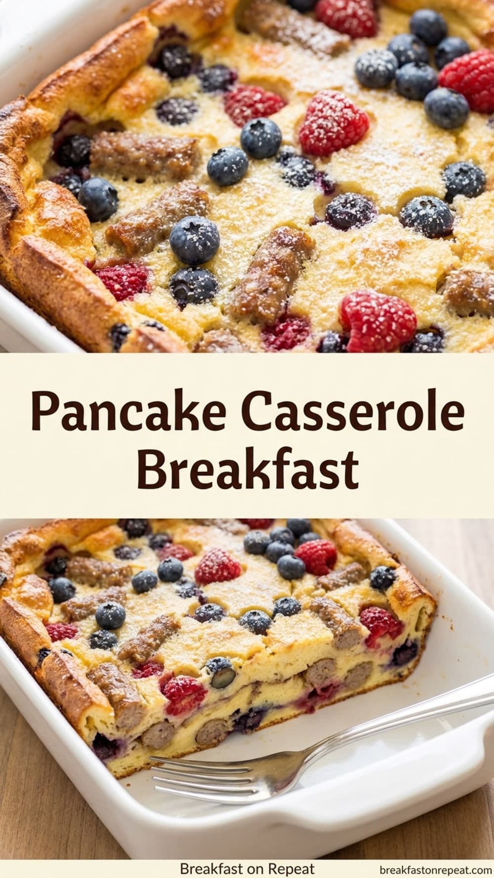 Pancake Casserole Breakfast