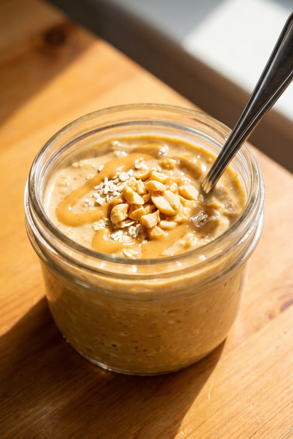Peanut Butter Overnight Oats That Stay Easy to Stir