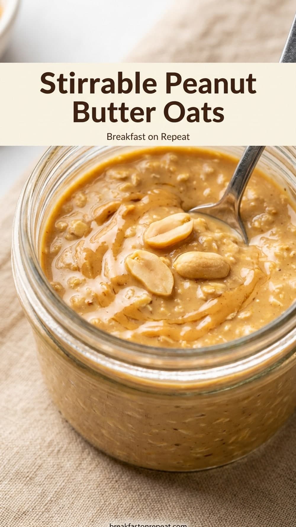 Stirrable Peanut Butter Oats