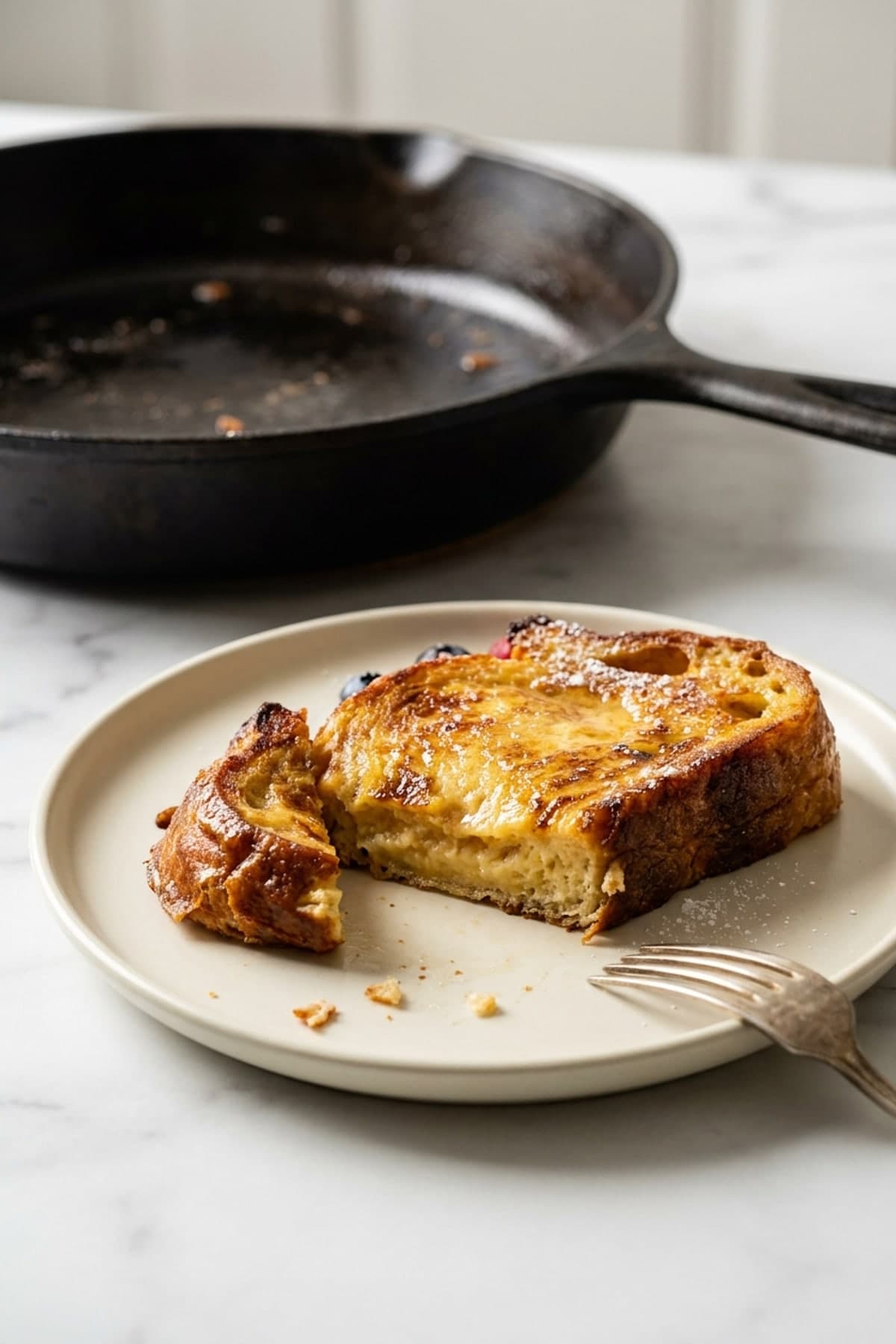 Sourdough French Toast With the Tang Still There ready to serve