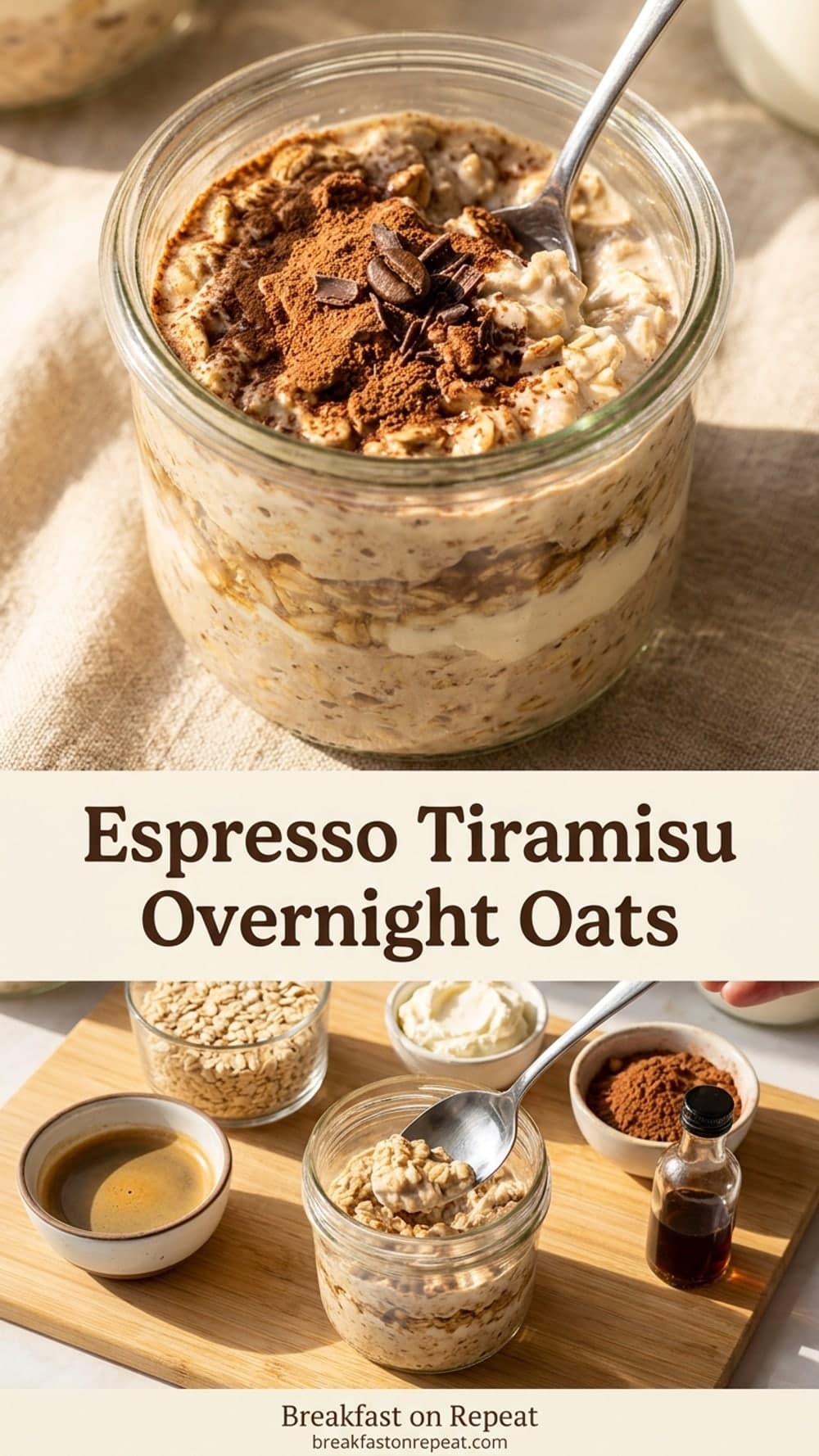 Espresso Tiramisu Overnight Oats