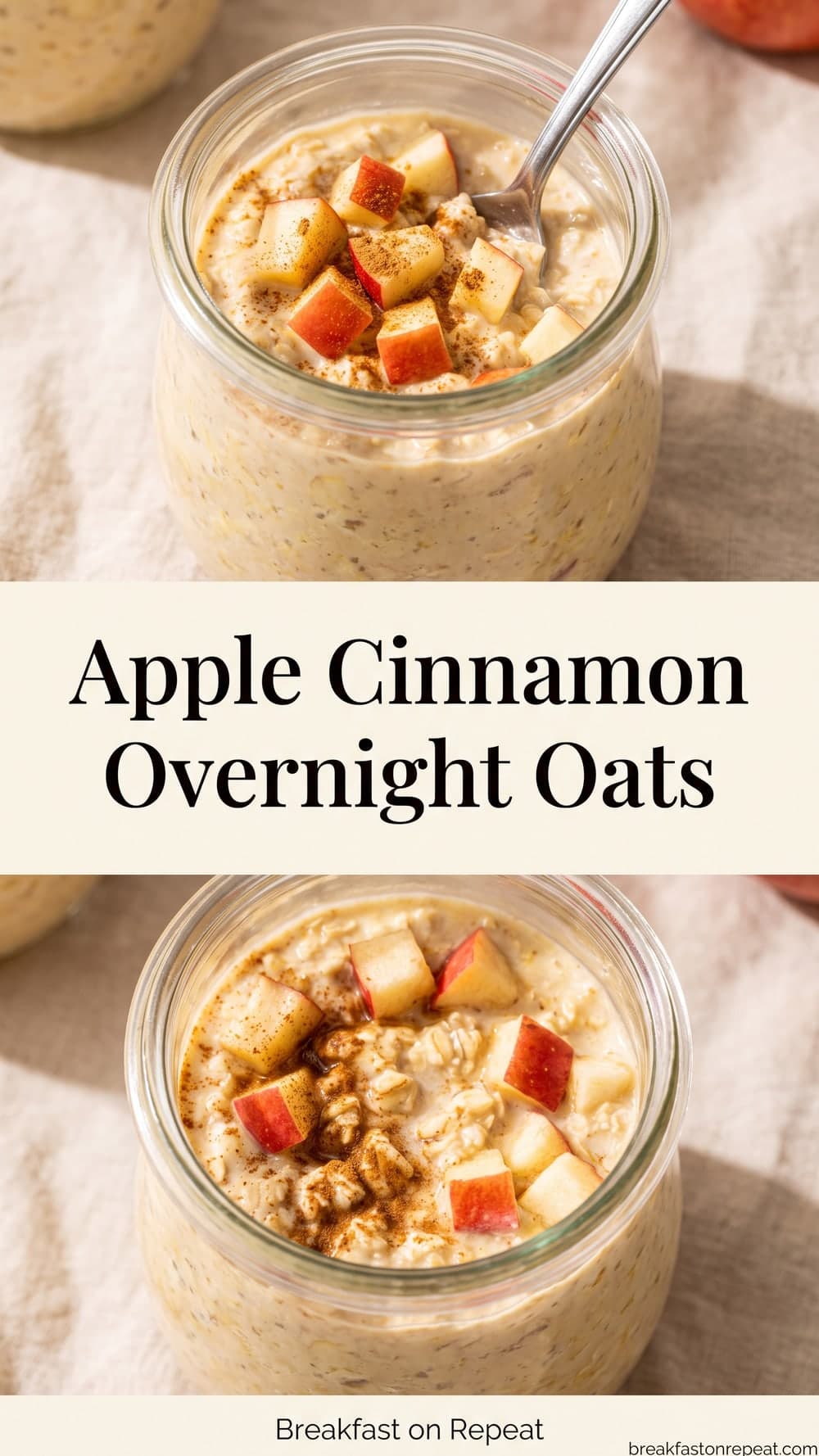 Apple Cinnamon Overnight Oats