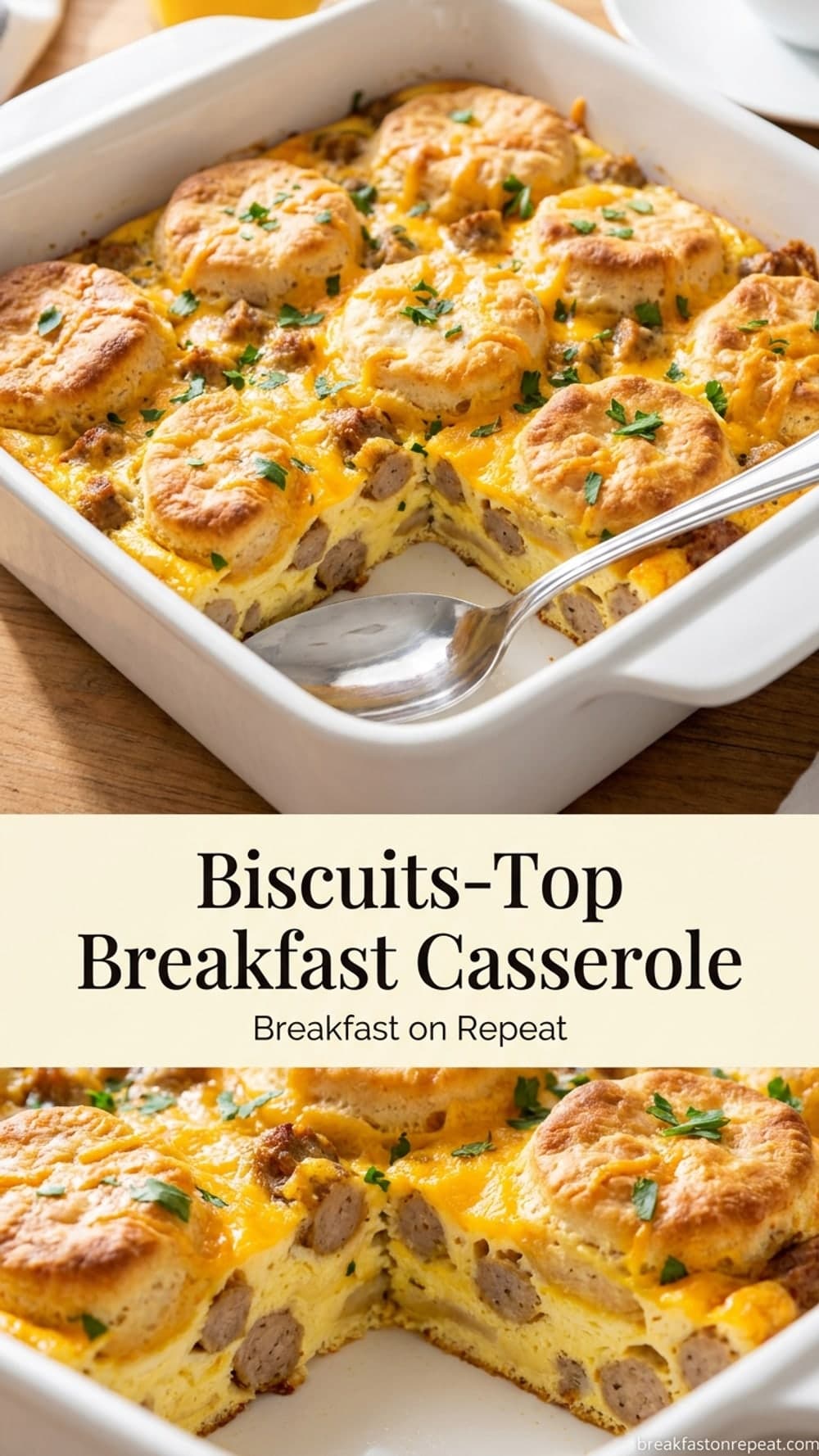 Biscuits-Top Breakfast Casserole