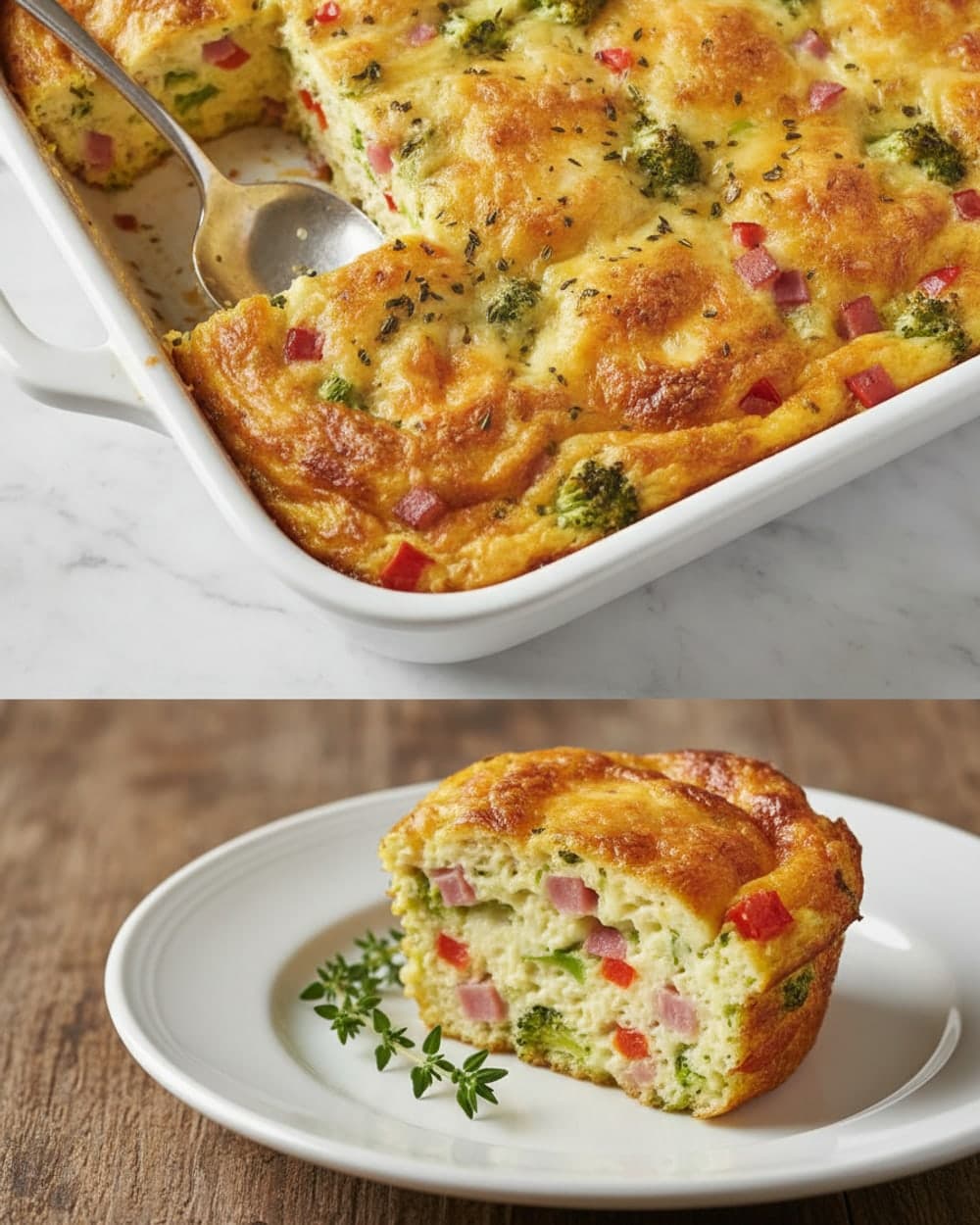 Ham Broccoli Egg Muffins