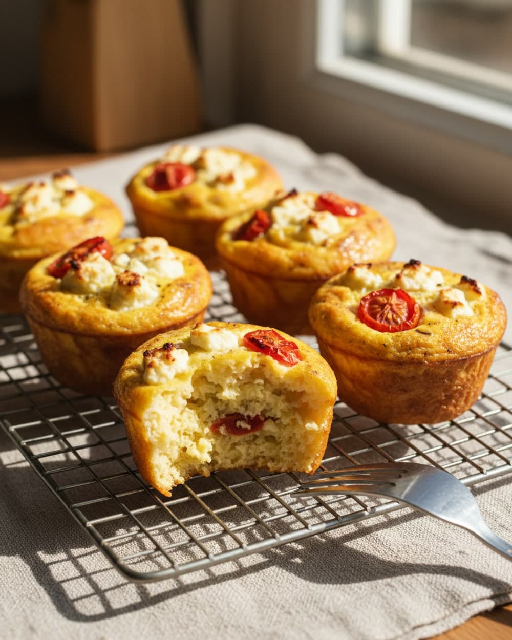Feta Tomato Egg Muffins
