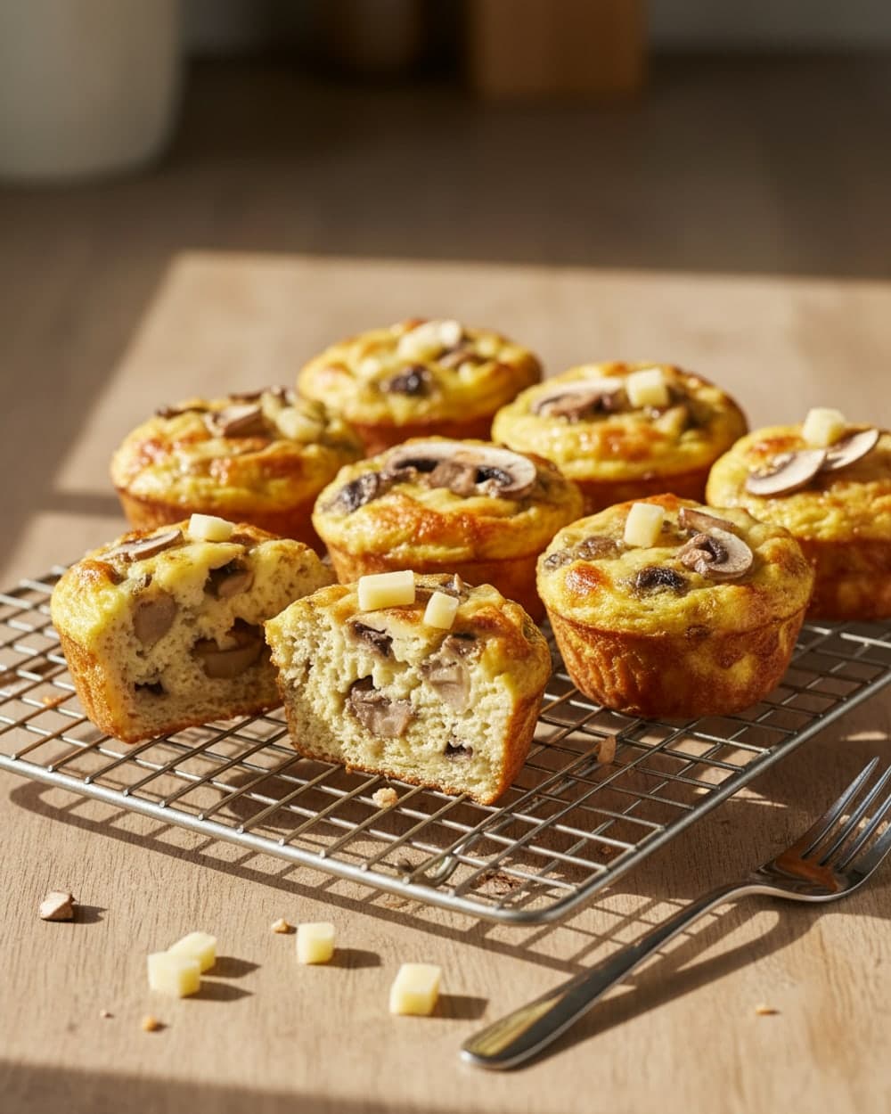 Mushroom Swiss Egg Muffins