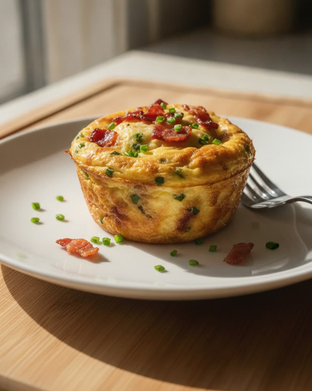 Bacon Chive Egg Muffins