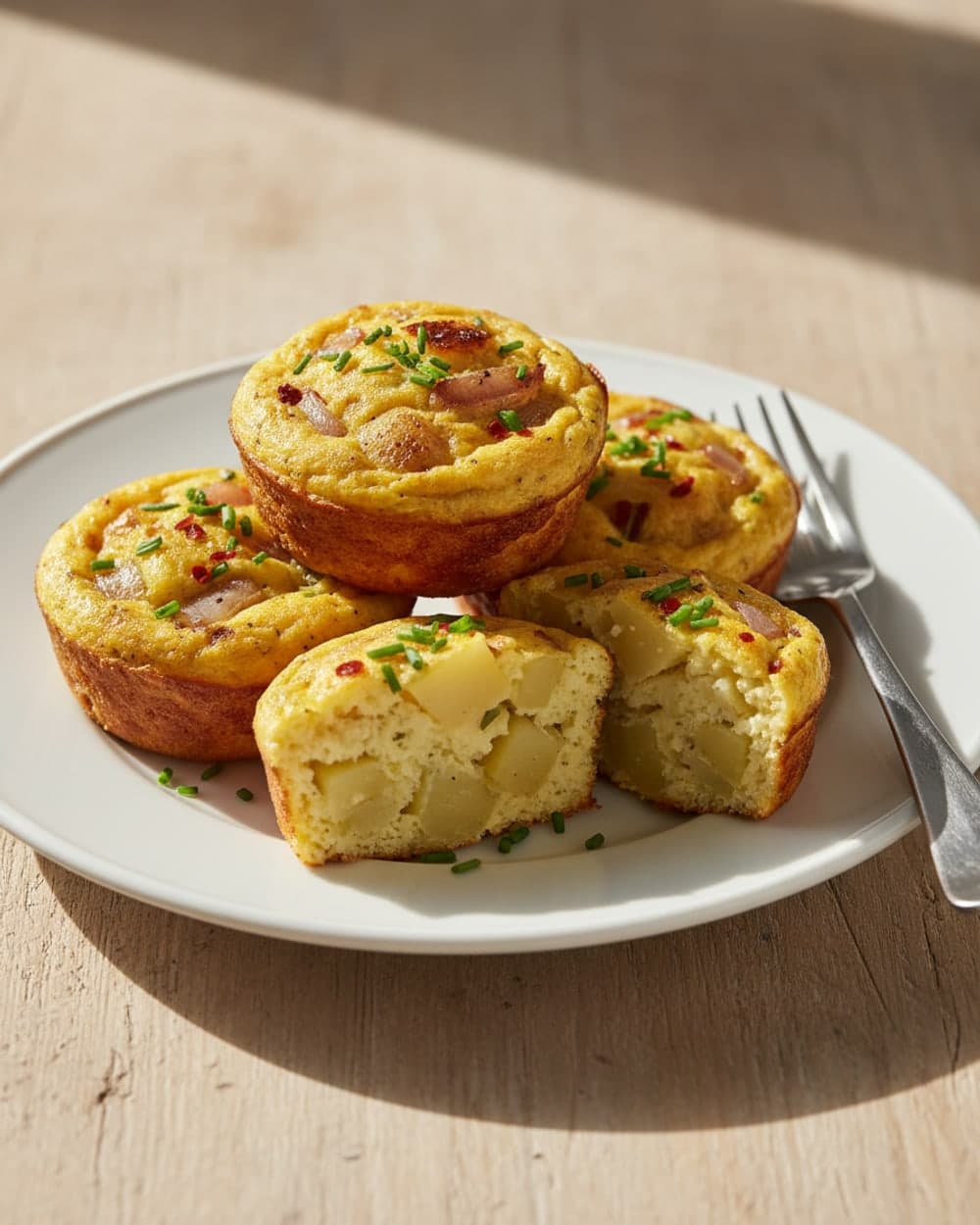 Potato Onion Egg Muffins