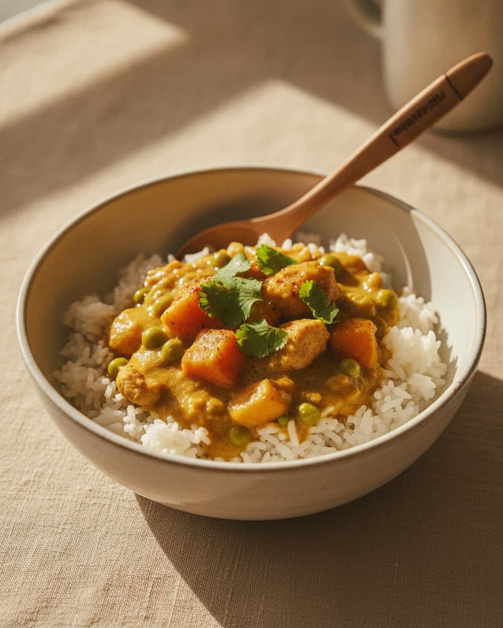 Curry White Rice Bowl