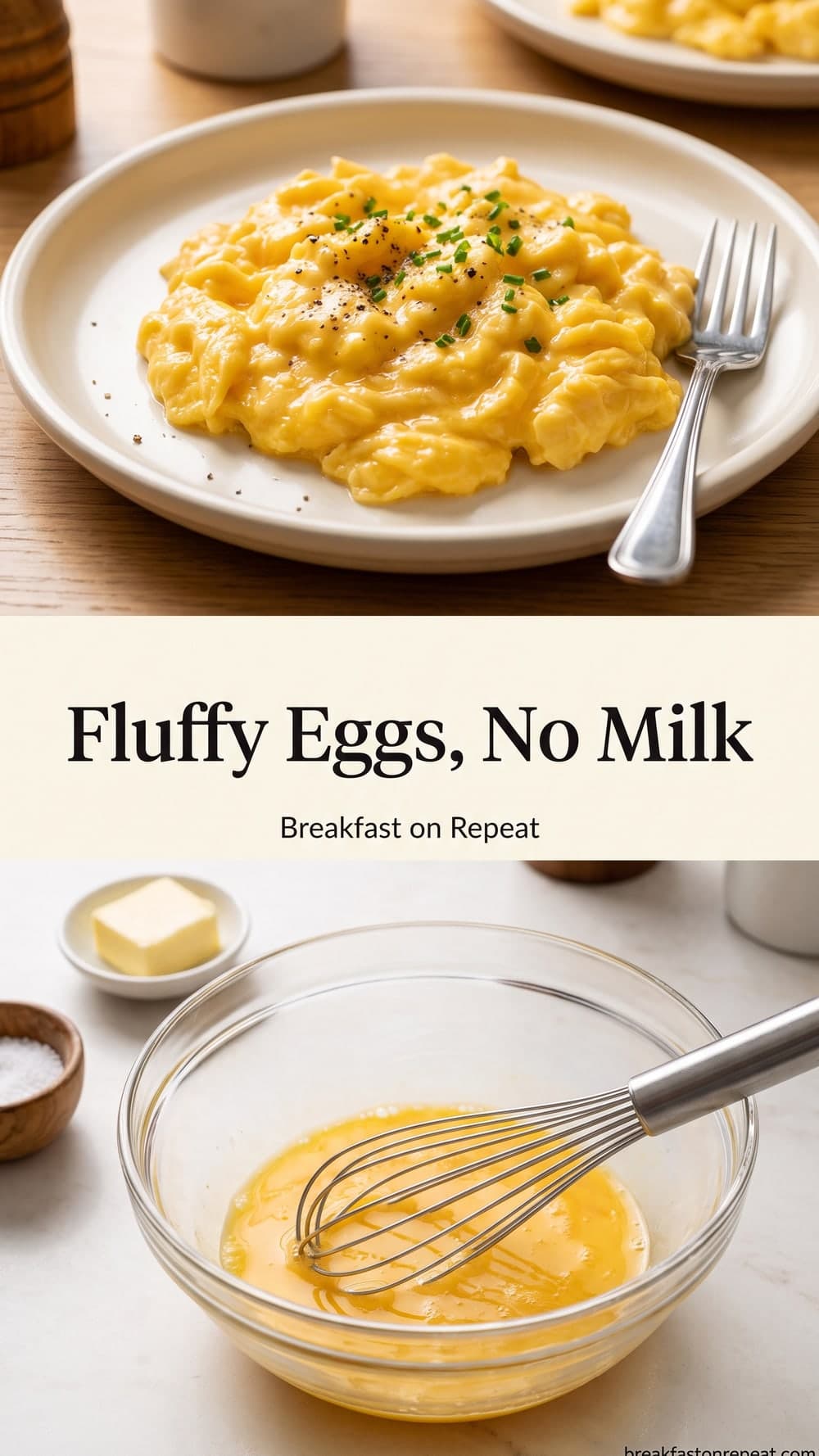 Fluffy Eggs, No Milk