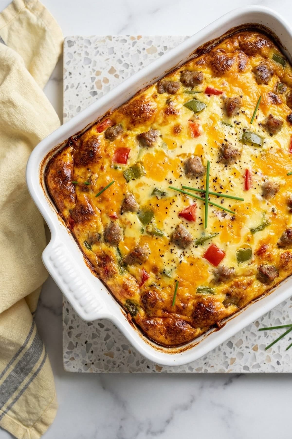 Hashbrown Breakfast Casserole With a Crisp Bottom Layer